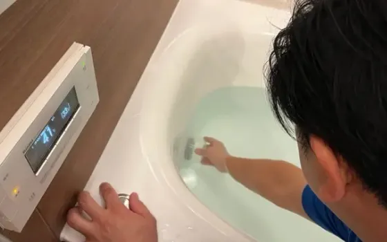 風呂釜追い焚き配管洗浄